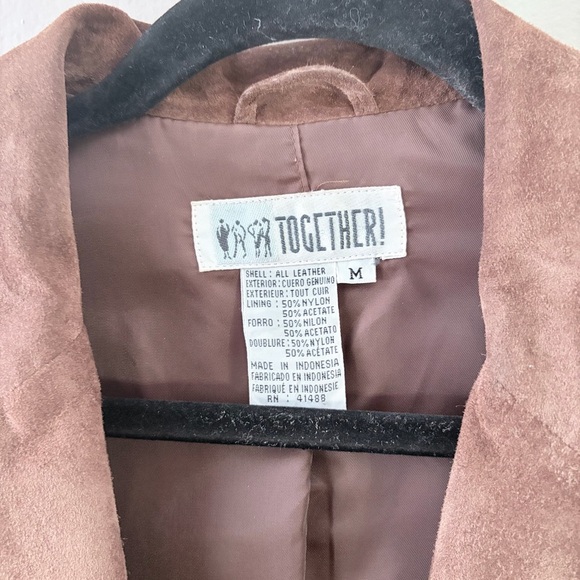 Vintage TOGETHER! Brown Suede Fringe Coat - Picture 2 of 10